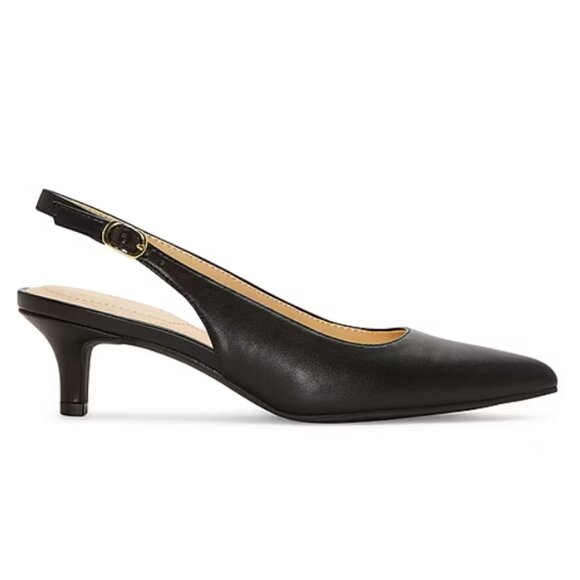 NiB Liz Claiborne Women's Keith Kitten Heel Pumps Black Size 9 WD $75 RY1414 - Picture 4 of 4